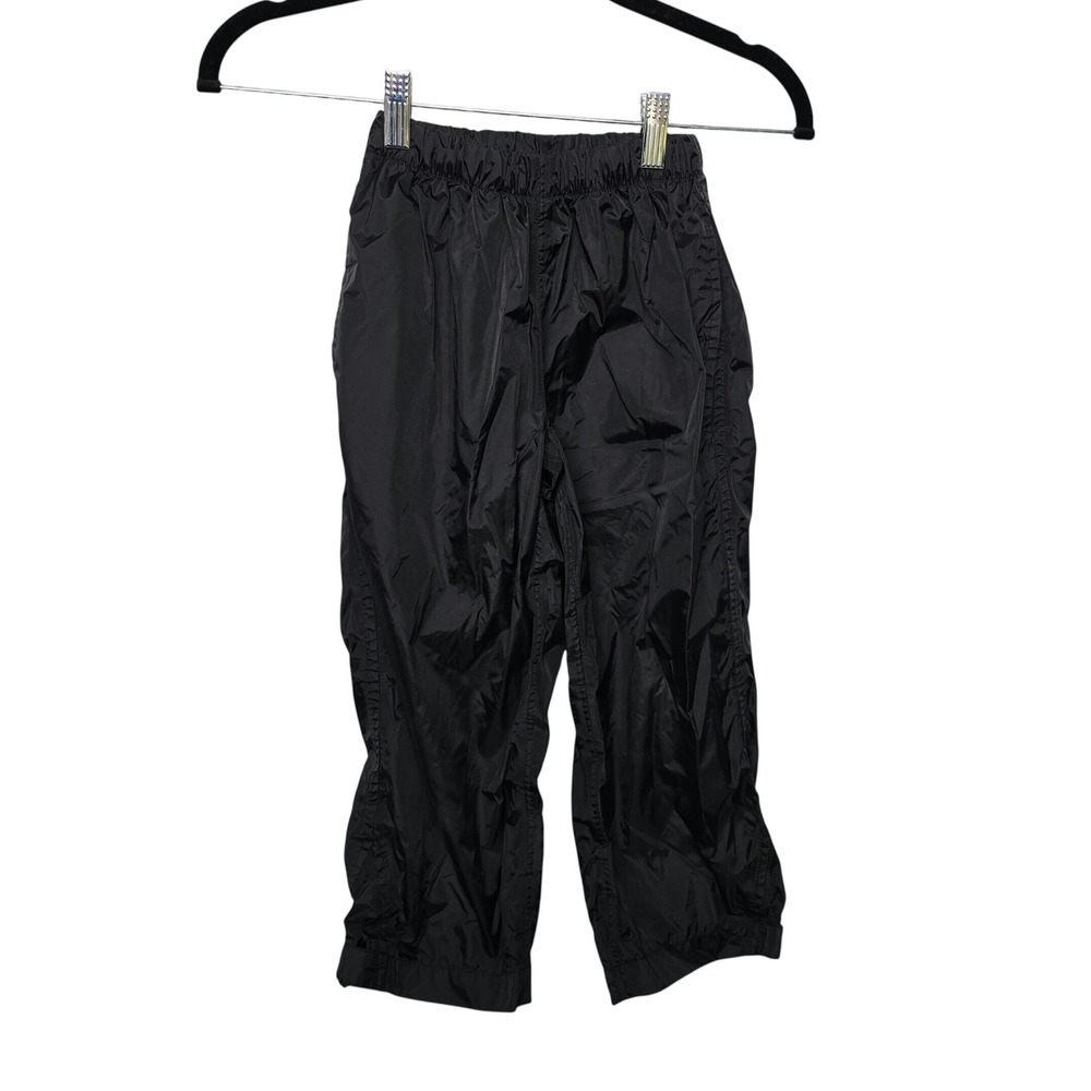 Rugged Bear Kids Black Rain Pants Elastic Waist Seam Sealed Outdoor Size 5